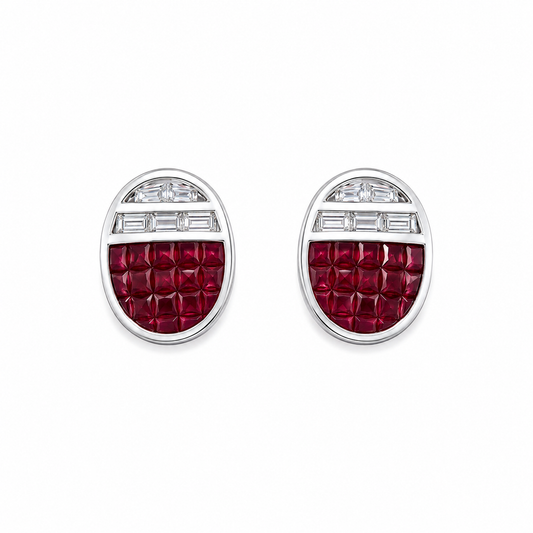 Sapphire Arc Earrings