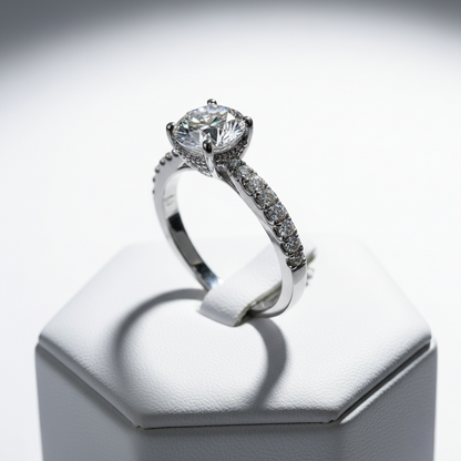 Glitz Sparkle Solitaire Ring