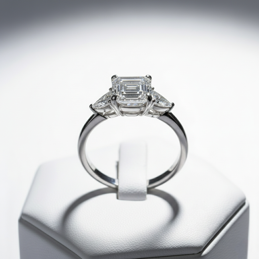 Glitz Square Solitaire Ring