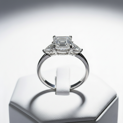 Glitz Square Solitaire Ring