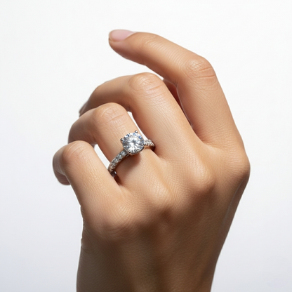 Glitz Sparkle Solitaire Ring