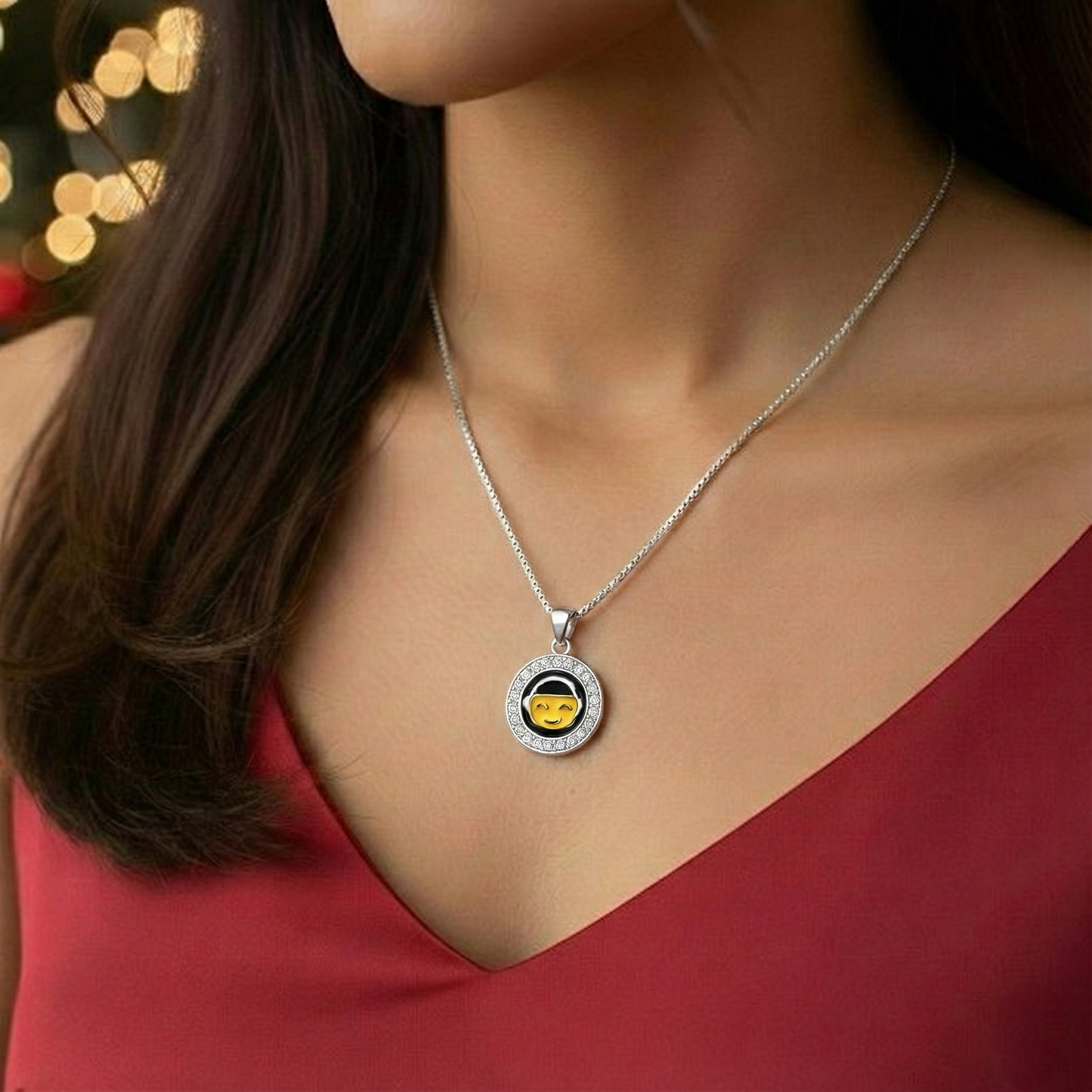 Glitz Smiley Neckpiece