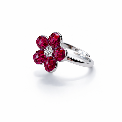 Sapphire Floral Ring