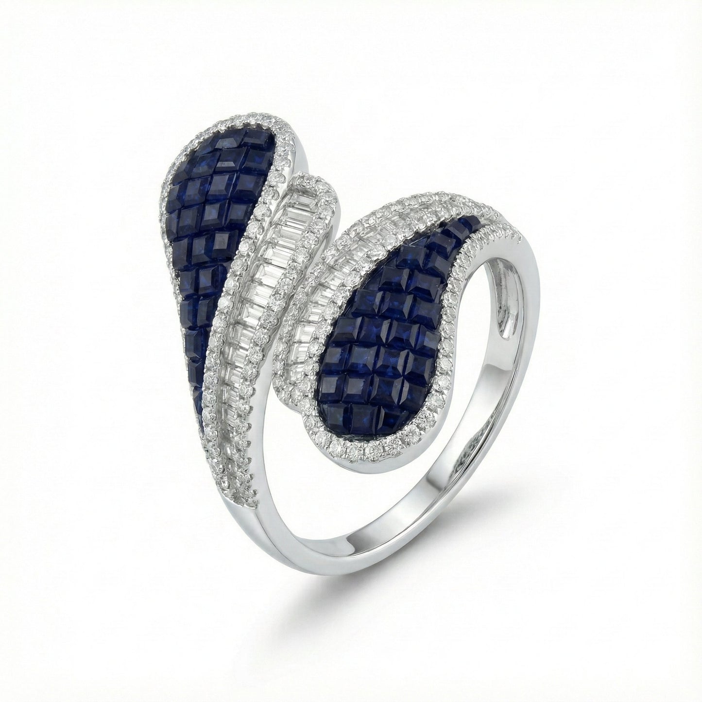 Sapphire Swirl Ring