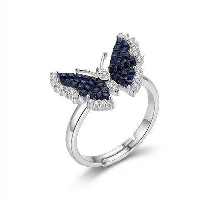 Sapphire Butterfly Ring
