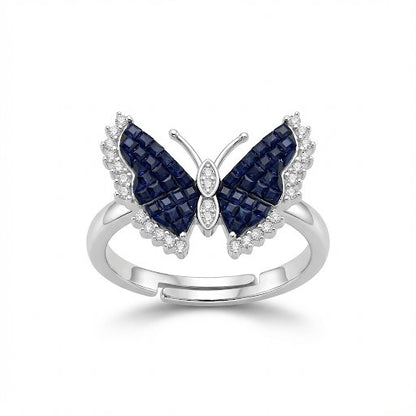 Sapphire Butterfly Ring