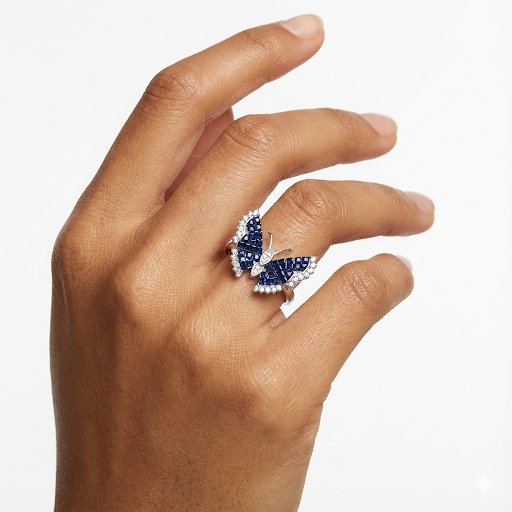 Sapphire Butterfly Ring