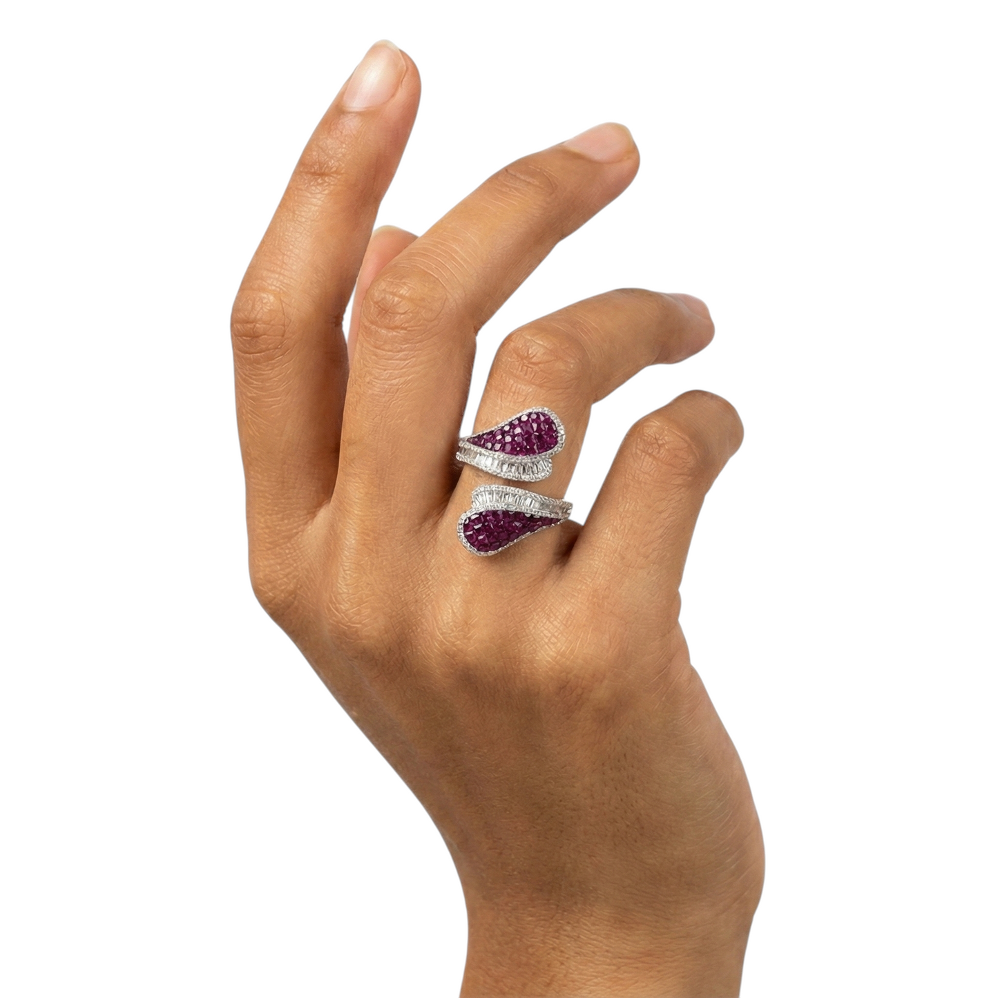 Sapphire Swirl Ring