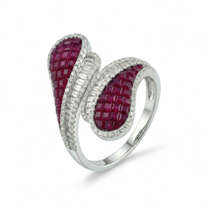 Sapphire Swirl Ring