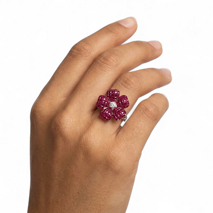 Sapphire Bloom Ring