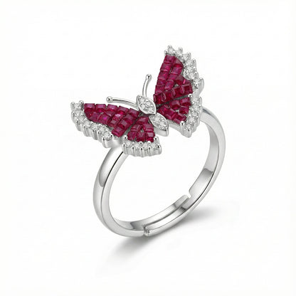 Sapphire Butterfly Ring