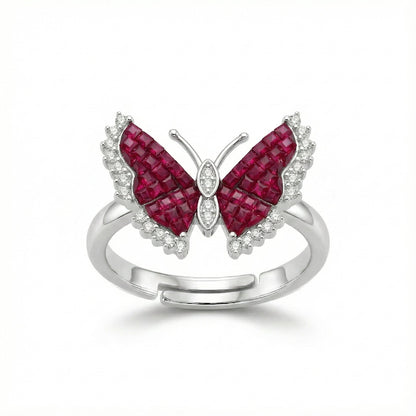 Sapphire Butterfly Ring