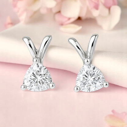 Glitz Trillion Stud Earrings