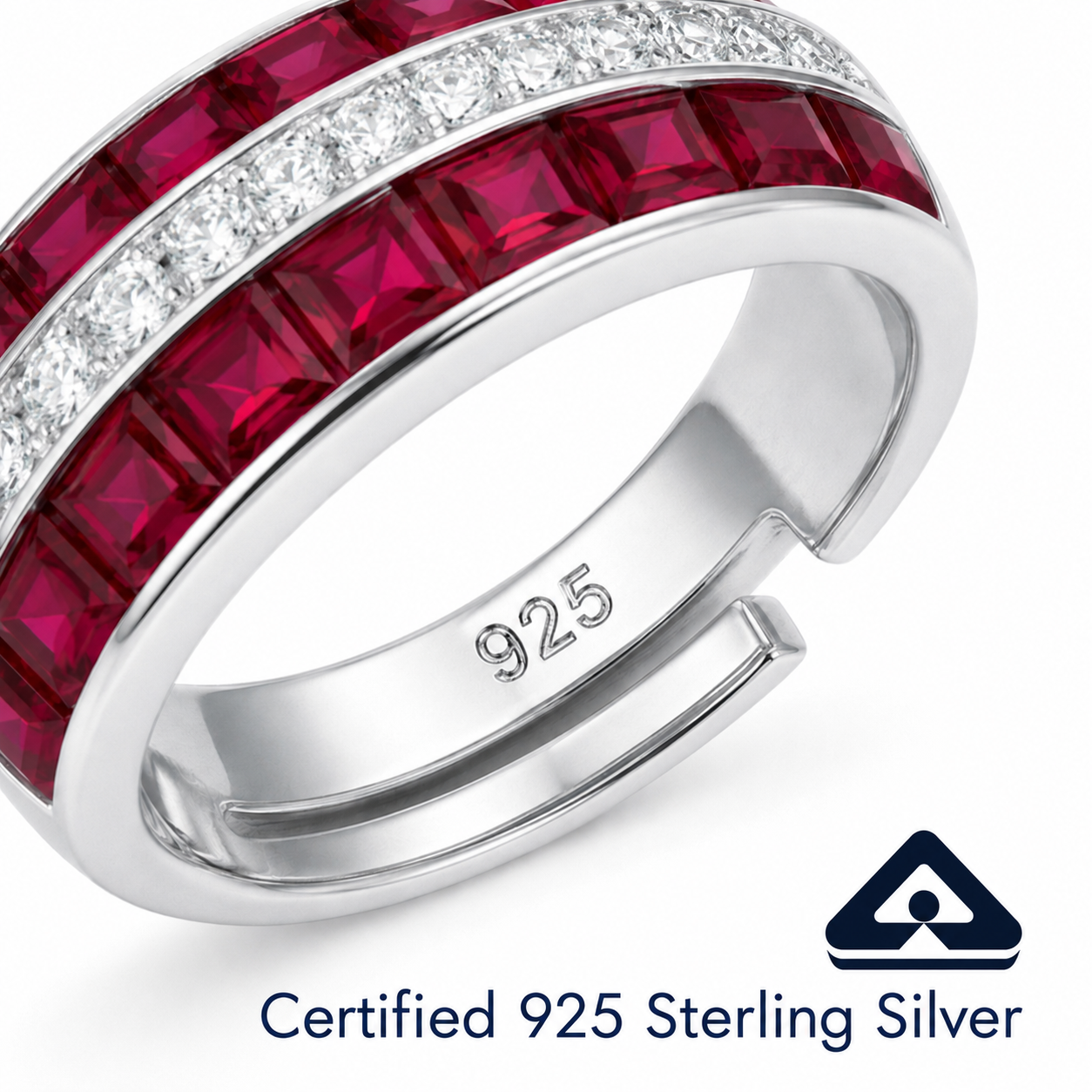 Sapphire Garnet Ring
