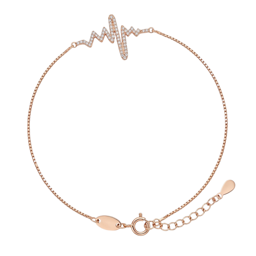 Rose Heartbeat Anklets