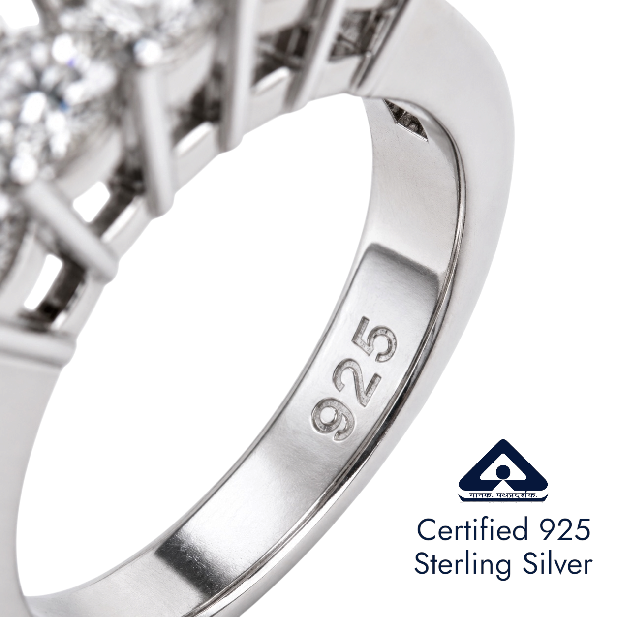Glitz Crownstone Solitaire Ring