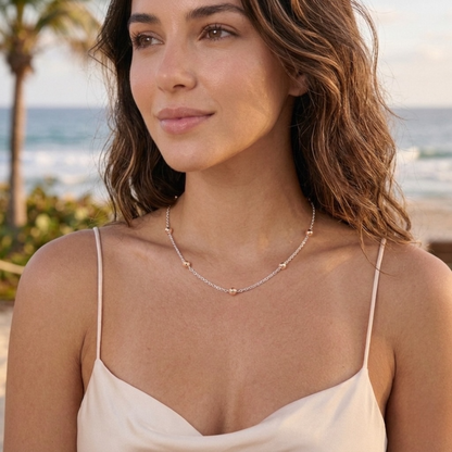 Rosé Orbit Bead Chain