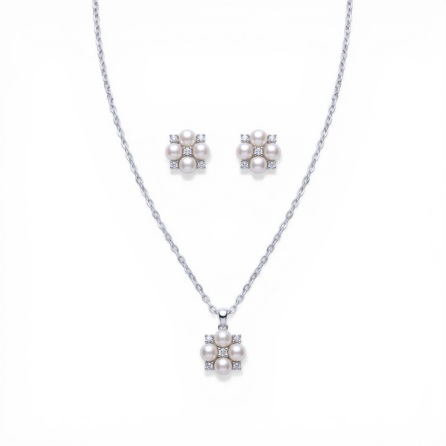 Four Pearl Jewellery Set