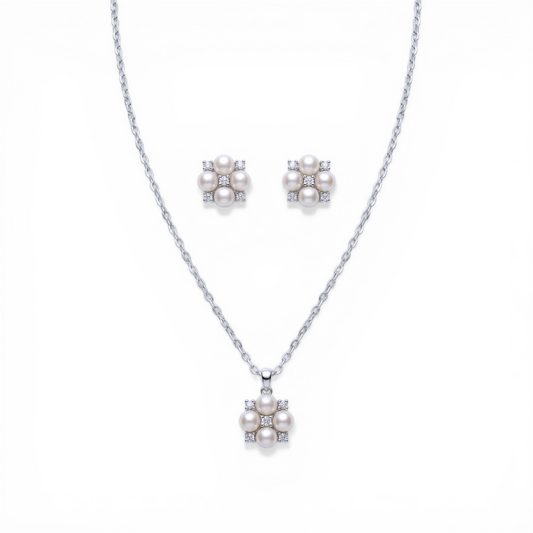 Four Pearl Jewellery Set