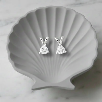Glitz Trillion Stud Earrings