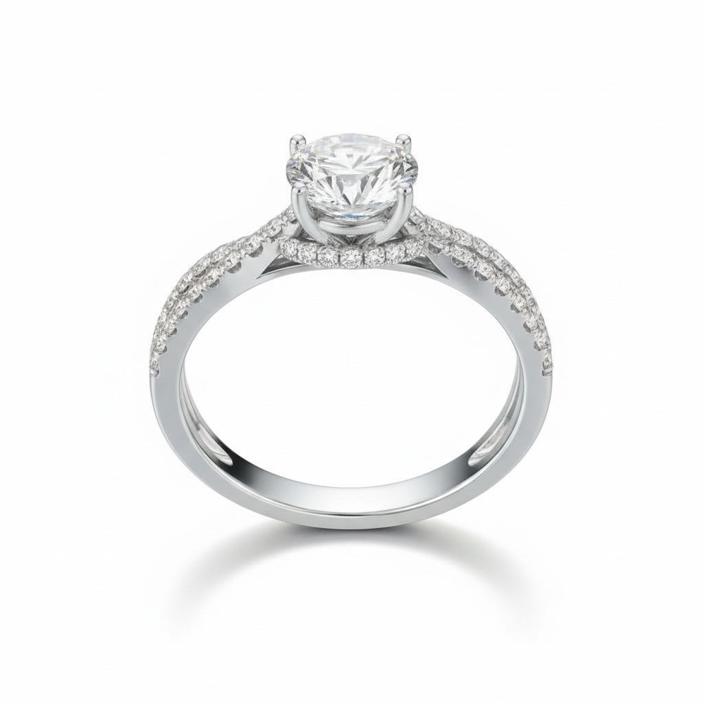 Glitz Glare Solitaire Ring