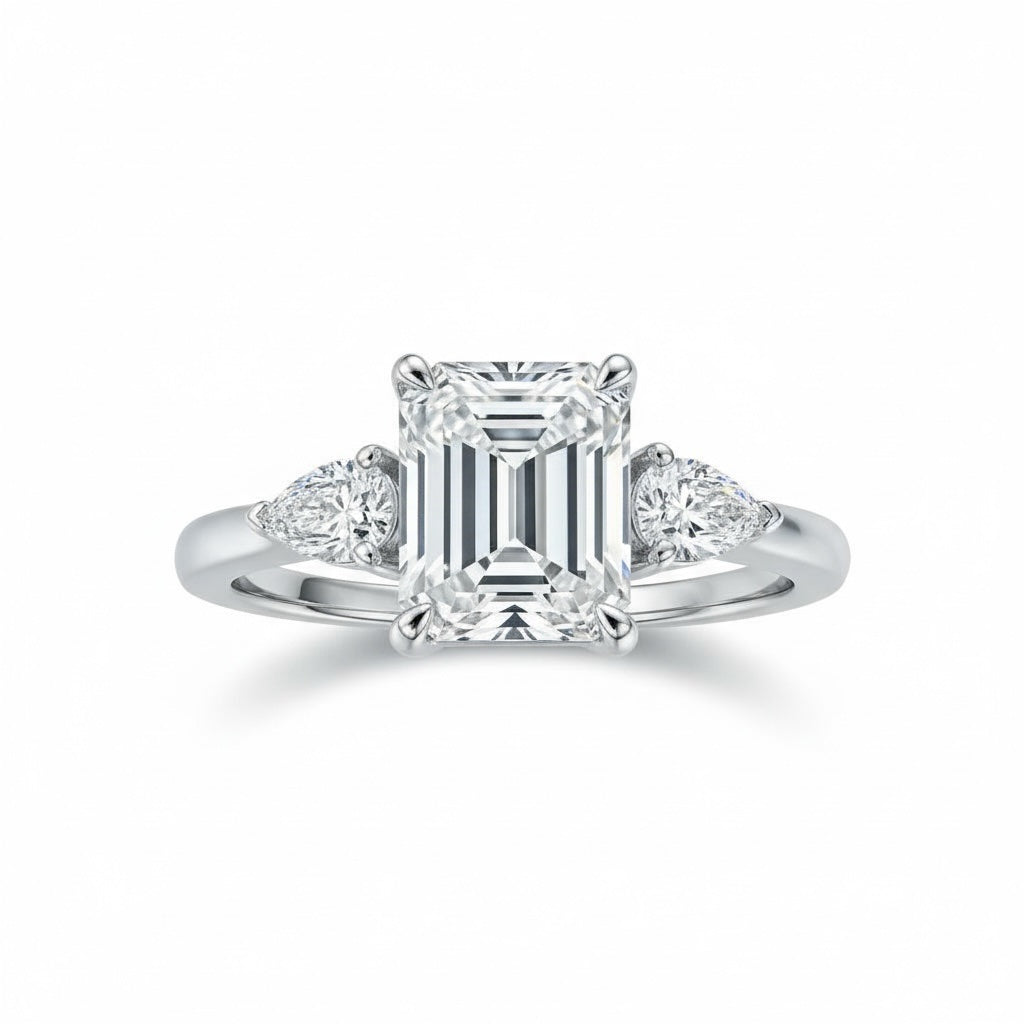 Glitz Square Solitaire Ring