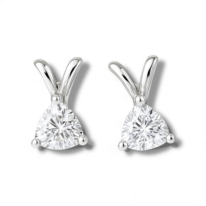 Glitz Trillion Stud Earrings