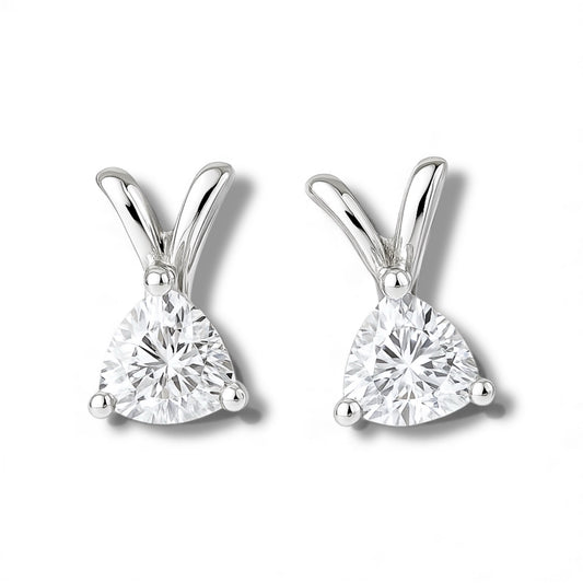 Glitz Trillion Stud Earrings