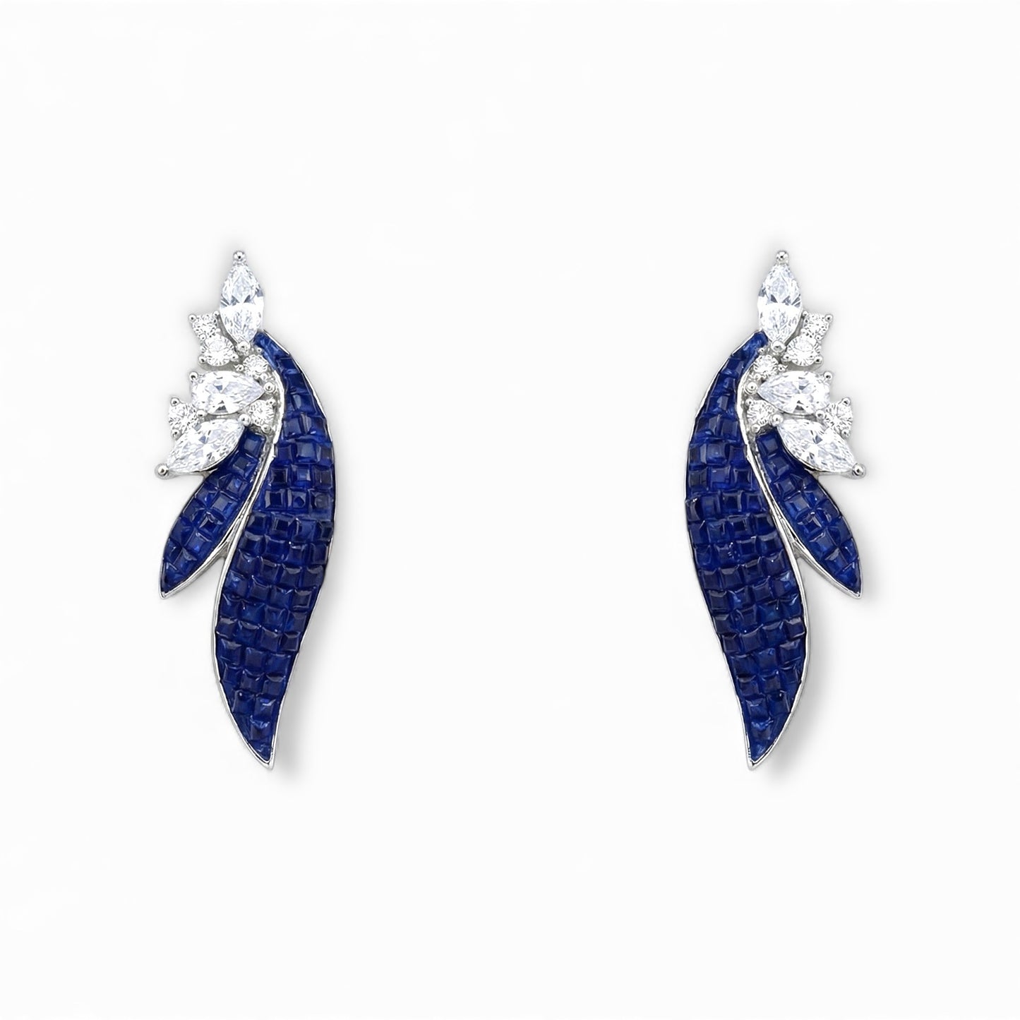 Sapphire Petals Earrings