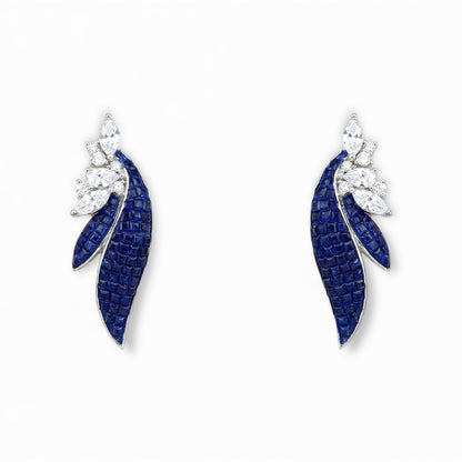 Sapphire Petals Earrings