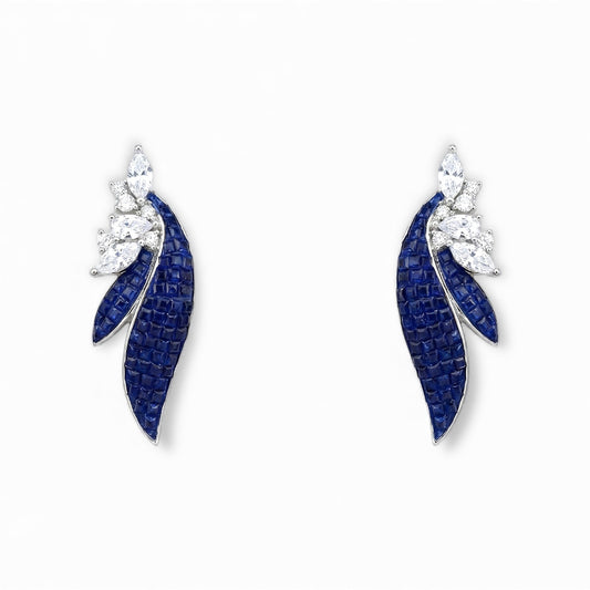 Sapphire Petals Earrings