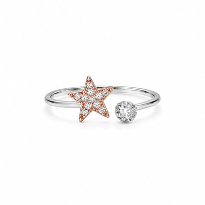 Rosé Star Toe-Rings
