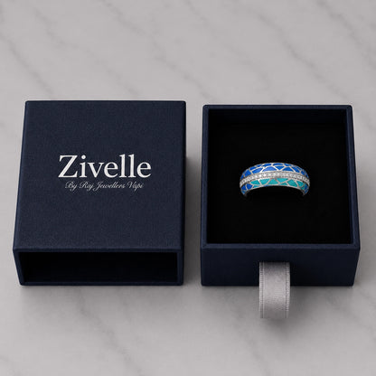 Azure Mosaic Ring
