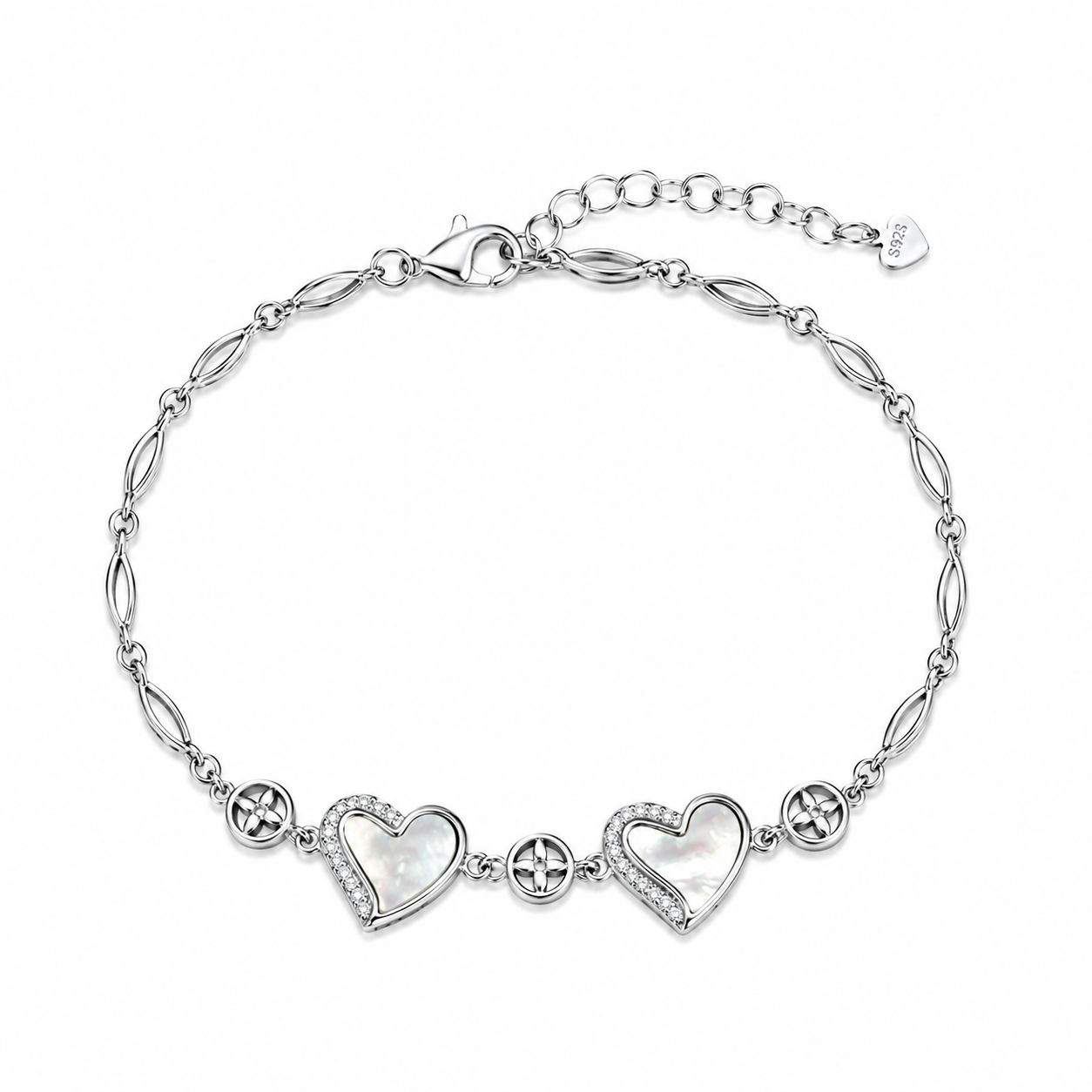 Pearl Heart Bracelet