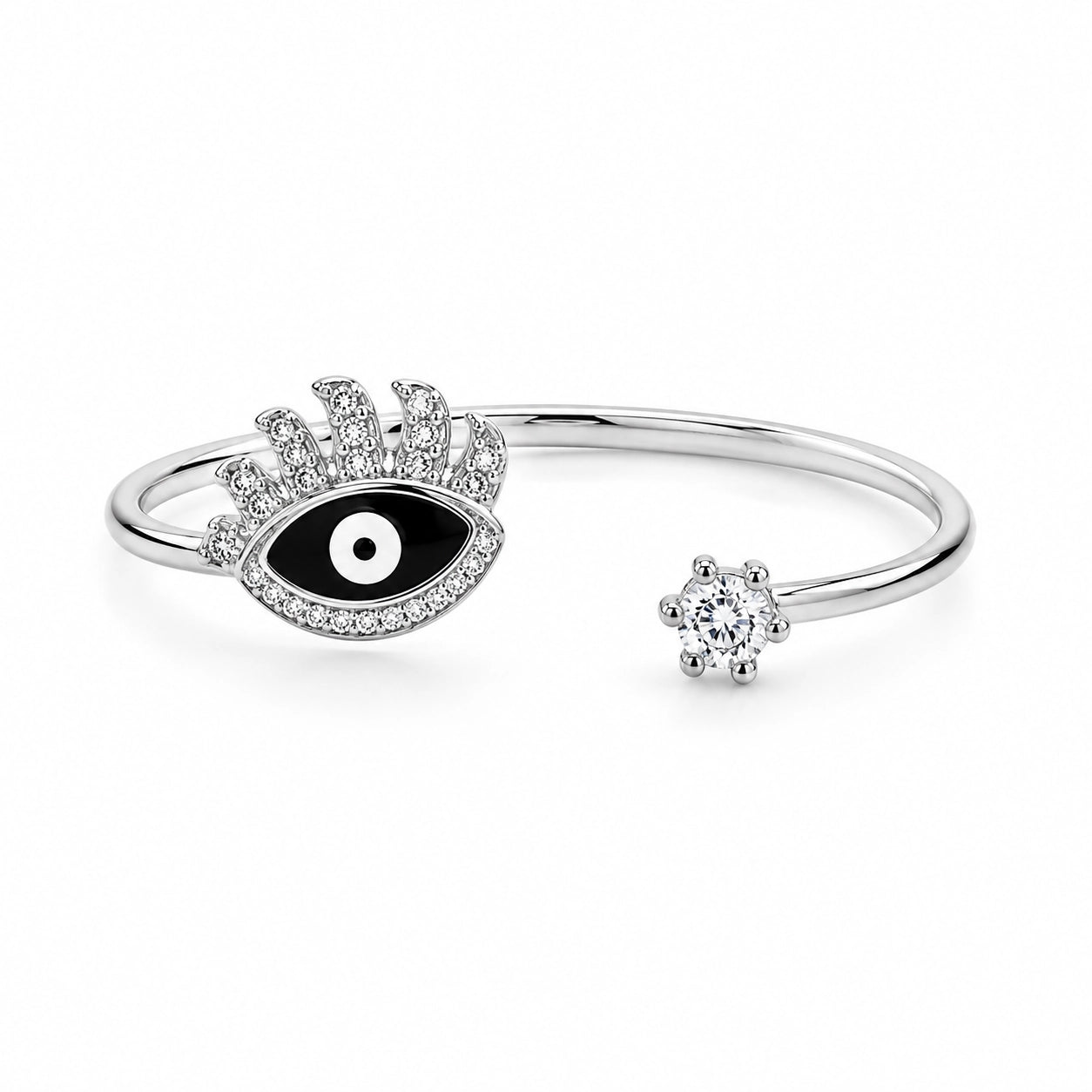 Evil Eye Crown Toe Ring