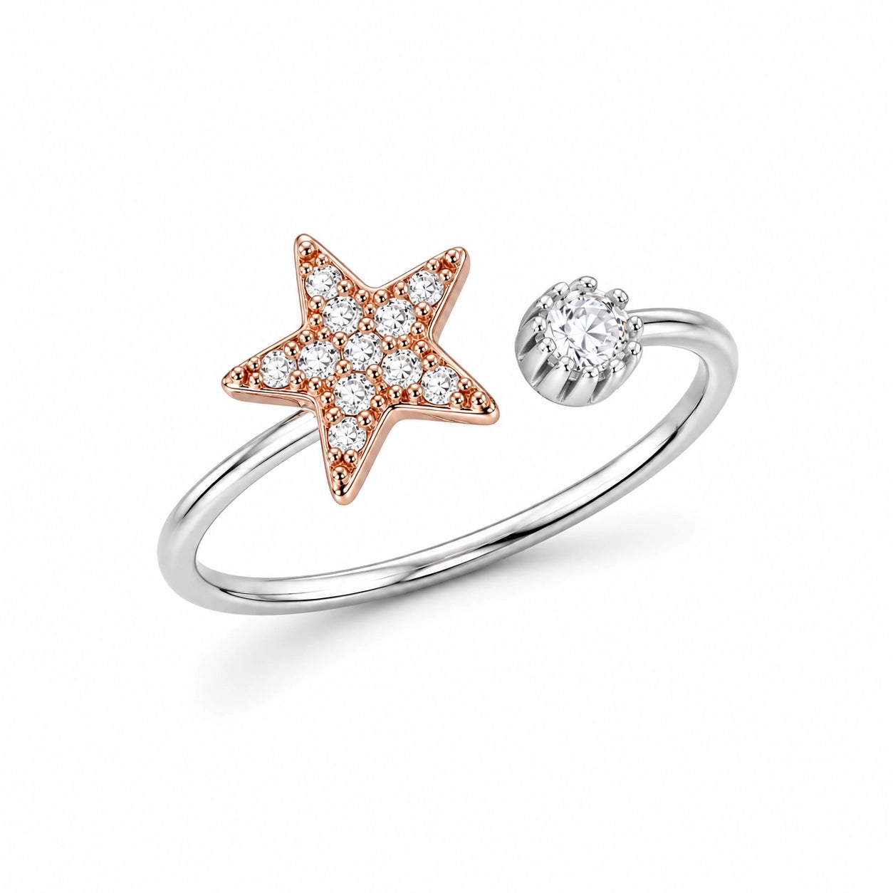 Rosé Star Toe-Rings
