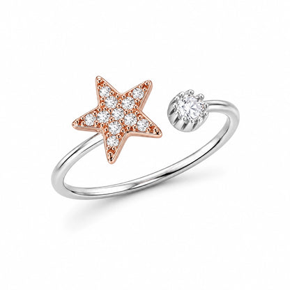 Rosé Star Toe-Rings