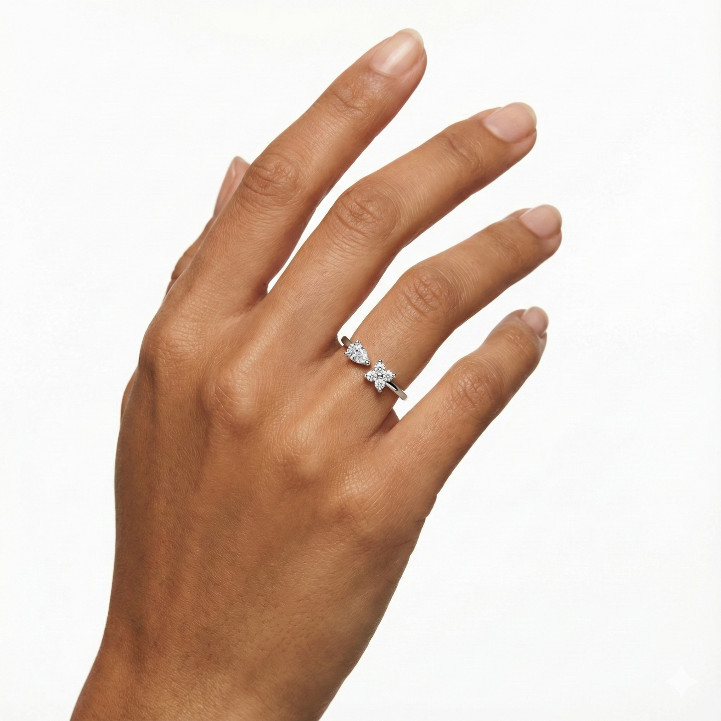 Glitz FleurDrop Ring
