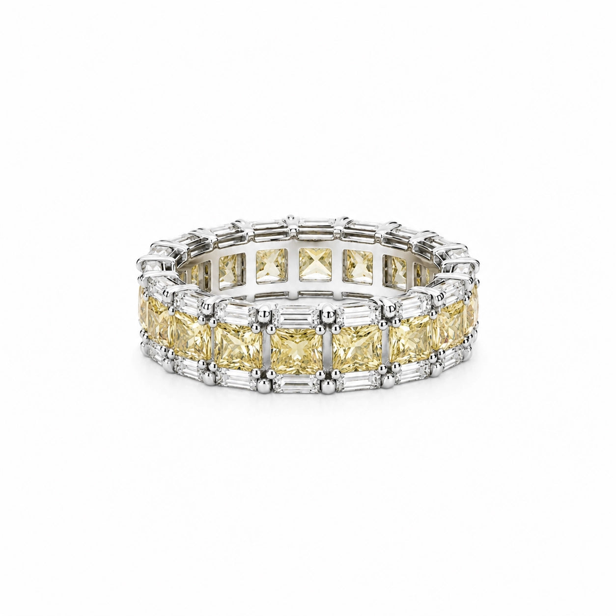 Yellow eternity ring