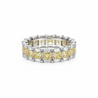 Yellow eternity ring