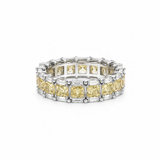 Yellow eternity ring