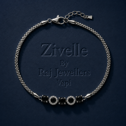 Obsidian Halo Bracelet