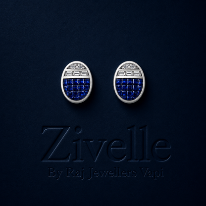 Sapphire Arc Earrings