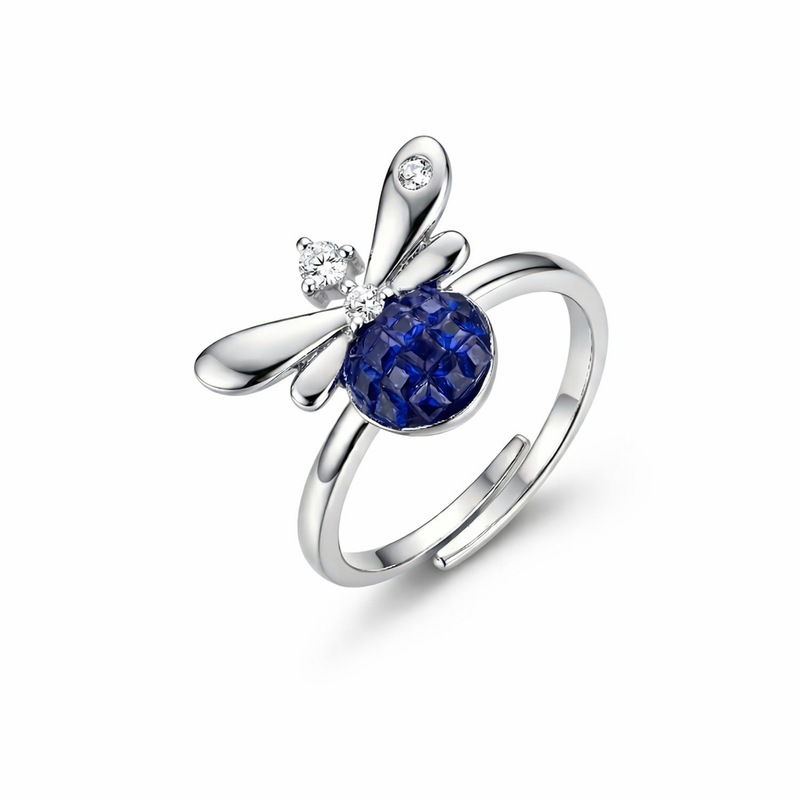 Sapphire Beetle Ring