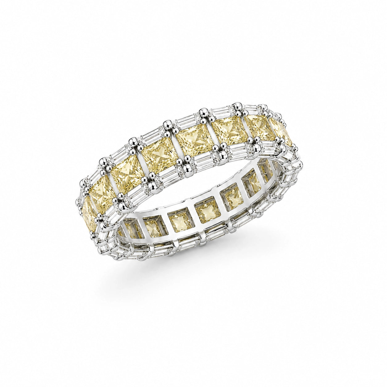 Yellow eternity ring