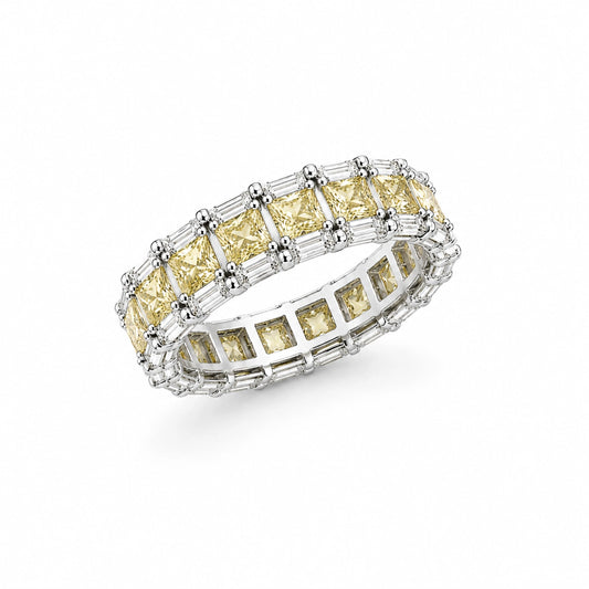 Yellow eternity ring