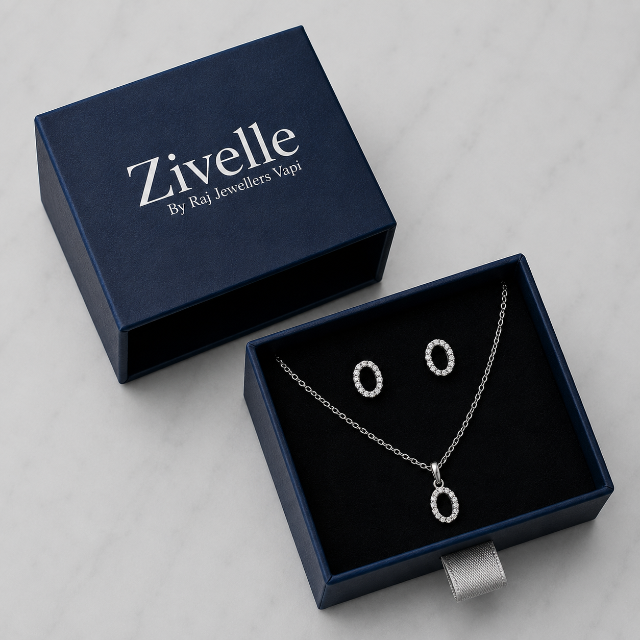 Celeste Oval Jewellery Set