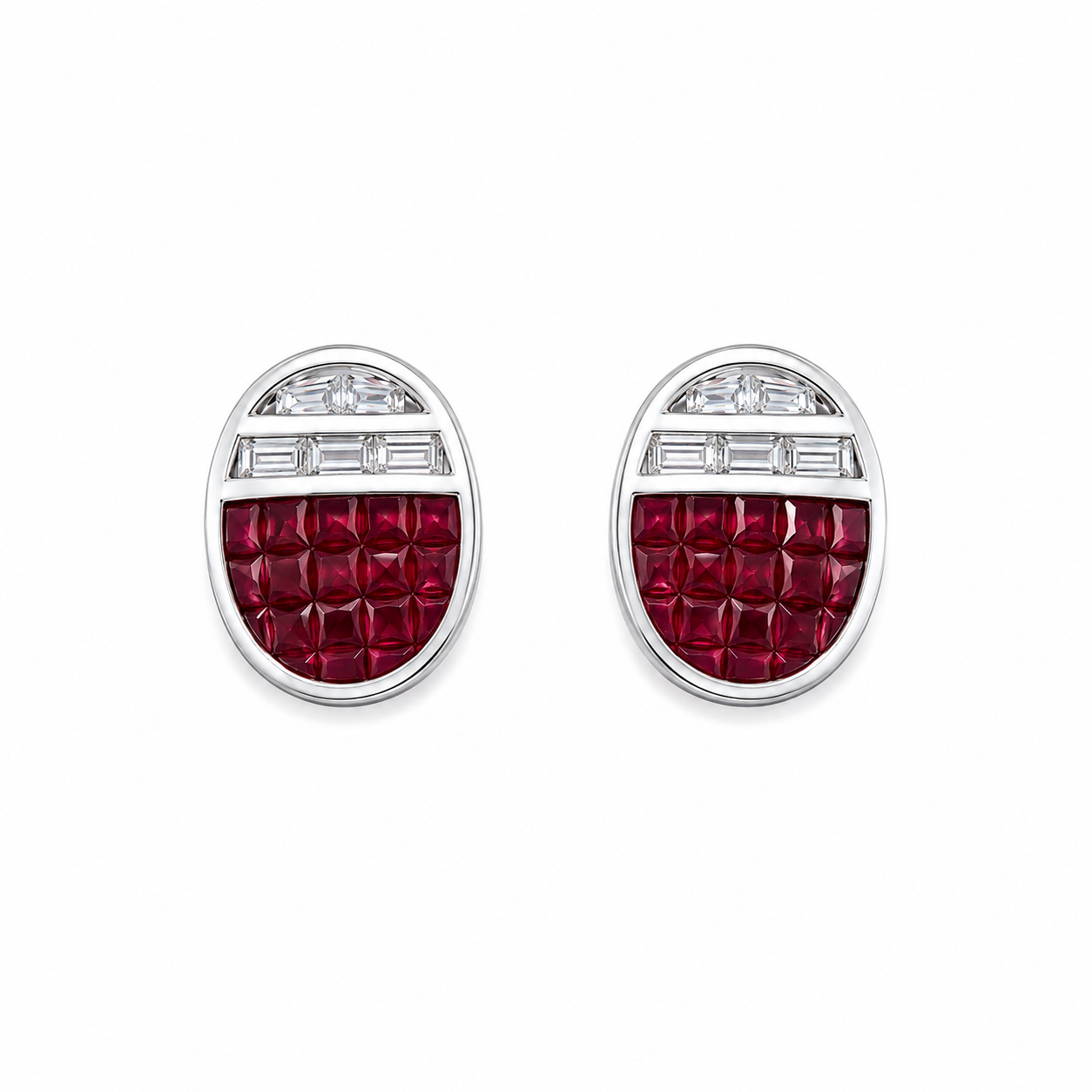 Sapphire Arc Earrings