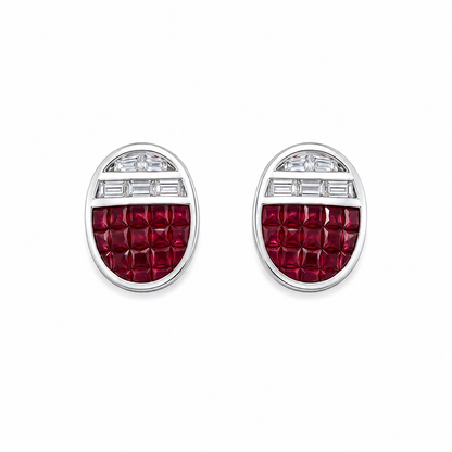 Sapphire Arc Earrings