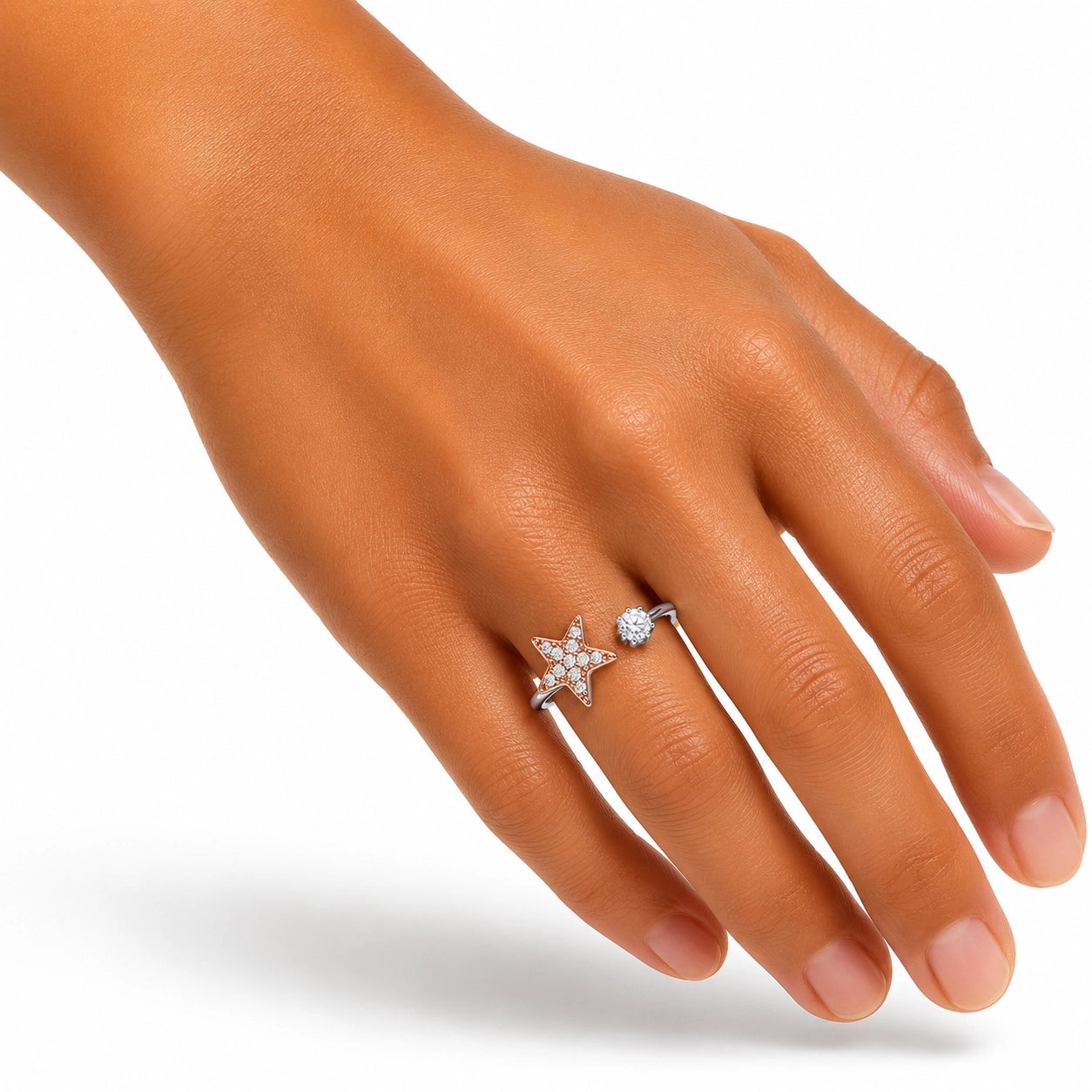 Rosé Star Toe-Rings